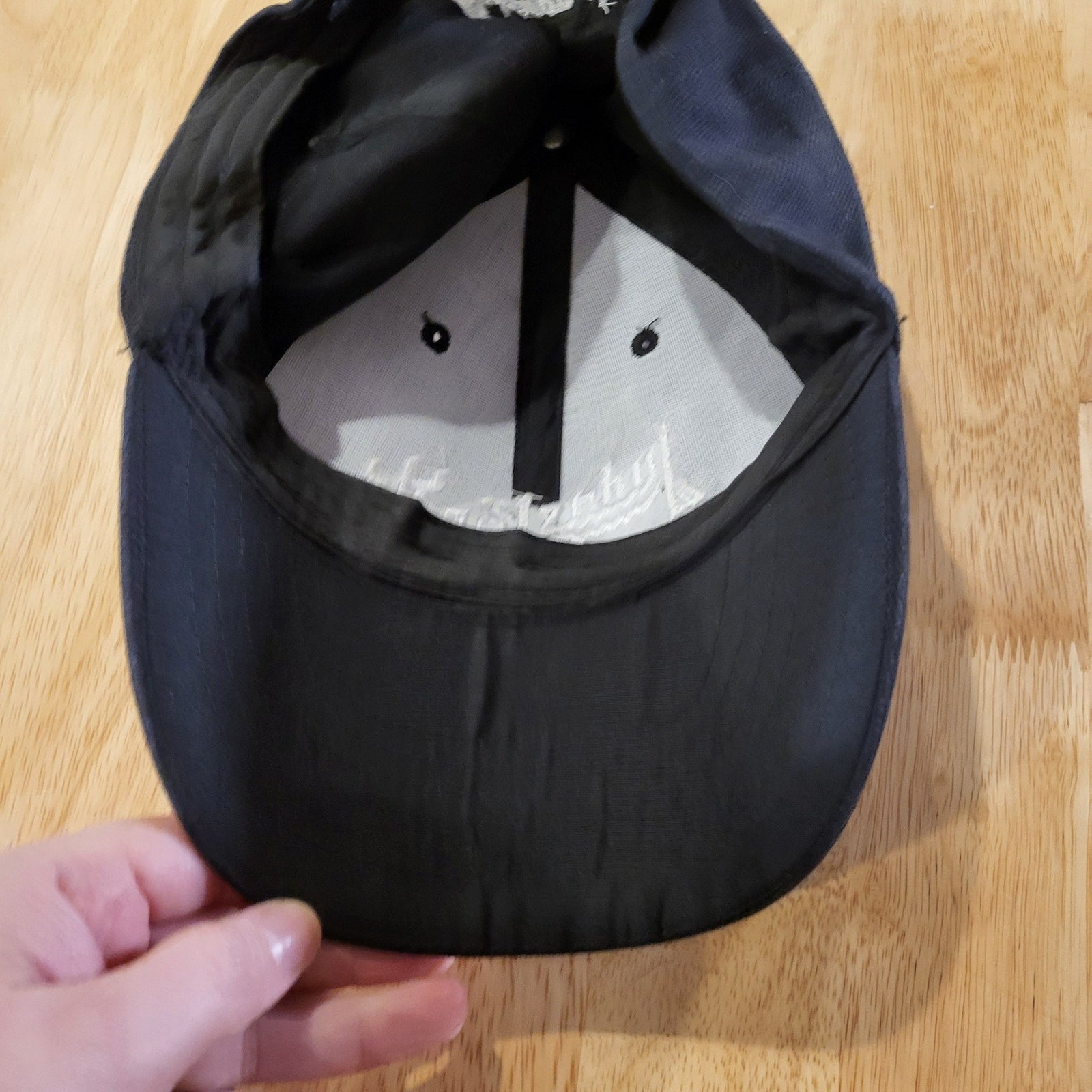 Judas Priest Baseball Hat Adjustable Black White Embroider Hook & Loop Closure
