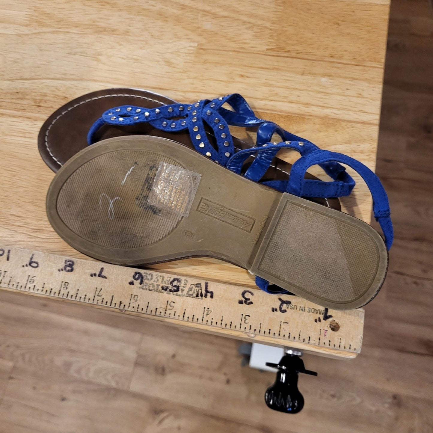 American Eagle Blue Studded Gladiator Sandals size 6