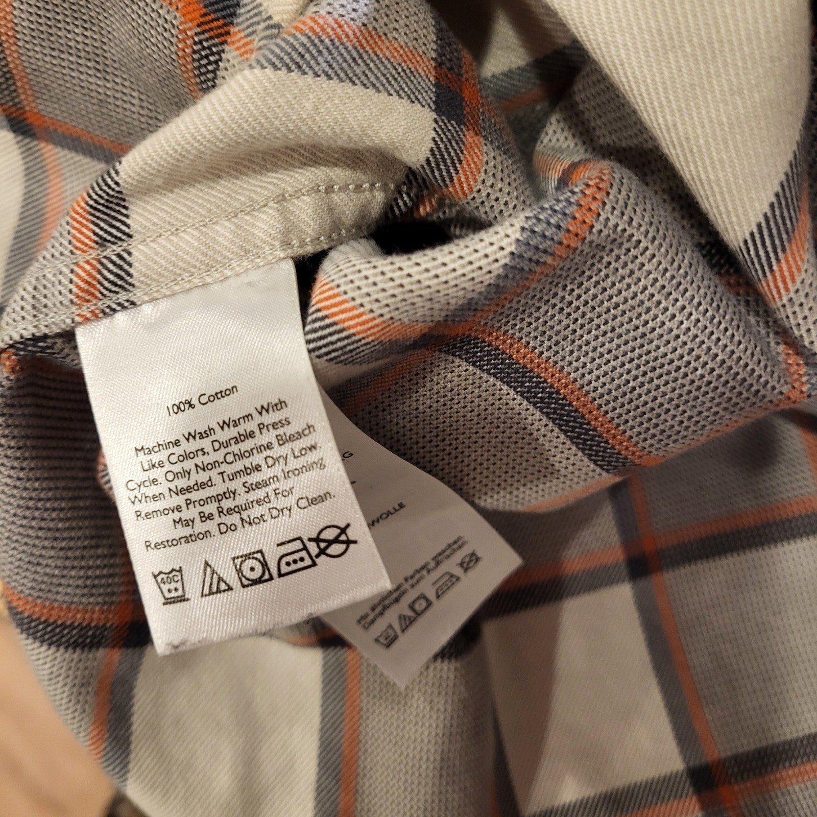 Eddie Bauer Classic Fit XL Long Sleeve Plaid Collared Button Down 100% Cotton 