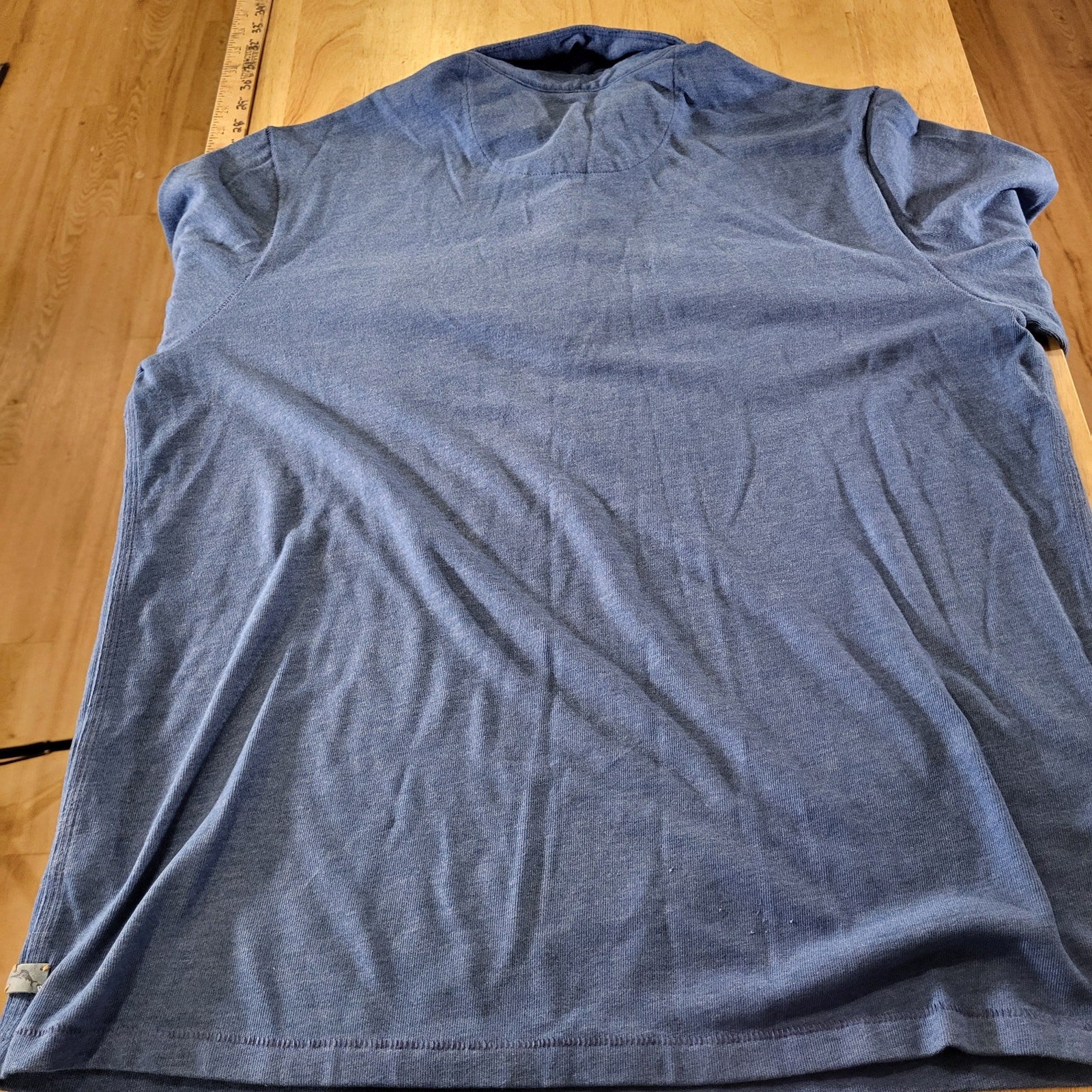 Tommy Bahama Jeans Blue Jersey Cotton Blend Collared Button Down Soft Comfort XL